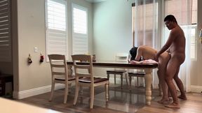 Cheating with Friend's Wife on My Dining Table When Her Husband's Out of Town