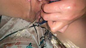 A College Student Decided to Stroke Her Clitoris and Experienced Her First Multiple Orgasm with Squirting