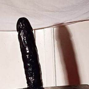 I ride my medium dildo