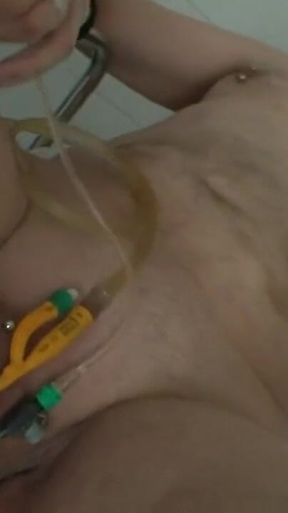 Chaining dominating small penis humiliating