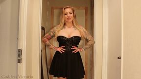 JOI - Black Strapless Party Dress