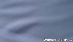 Cute Euro hooker picked up for POV pussy banging