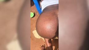 Top outdoor doggy with huge cock&#x1F346;