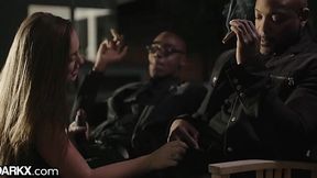 Black DP fills married MILF's holes