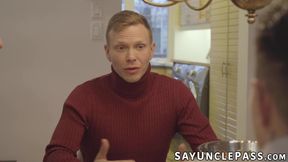 Ryan Jacobs and Pablo Cruz are two grateful twinks for their stepdads