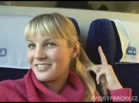 have intercourse in the train - sweet amateur girl