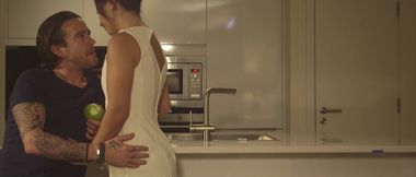 Alysa gets fucked by a friend after a sloppy blowjob