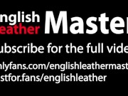 Master edges mature slave's uncut cock and feeds him his own cum PREVIEW