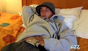 hot kelly cooper wanking solo while wearing a condom