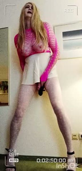 skinny Celina is leaking