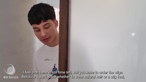 My stepbrother discovers me in the middle of live stream and ends up fucking me - Danner Mendez ft Min Galilea