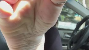 Vans and sock removal in the car