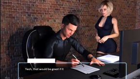 [Gameplay] Midnight Paradise Cap 26 - My Step Sister Gives Me a Handjob in the Office