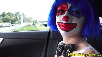 Mikayla Mico is sucking a fat dick and getting her trimmed pussy stuffed with it