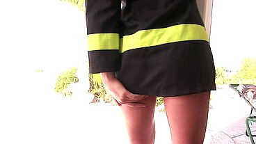 Cece Stone Blowjob and Facial in Firefighter Uniform