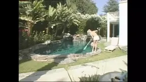 Vintage sex: Black cock ass-fucks young blonde and splashes cum on her mouth