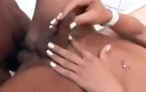 Succulent small boobed ladyboy in action