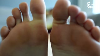 Rough soles skin on your request + doing a pedicure (feet, soles, fetish)