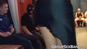 Gangbang Hottie Gets Pounded As She Sucks Dick&#x1F32D;