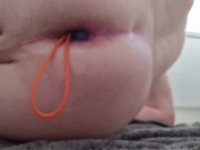 Anal egg 8cm wide insertion to make me gape open wide