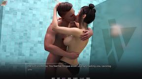 Taboo University #02 - Goth 18 Year Old Gives Me a Handjob in the Shower