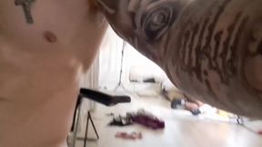 Str8 mate cream in another guy's mouth deepthroat blowjob bwc