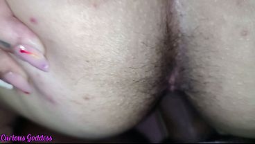 Curious MILF with big ass and curly brunettes gets an anal fuck