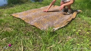 Passionate Sex of a Teen Amateur Couple by a Summer Lake Outdoor