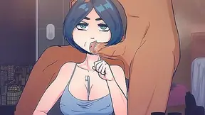 Time Stops as Short-Haired Cutie Craves Cock — Deep Throat Chaos Begins