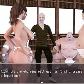 Laura Lustful Secrets: the Hot Wife Is Wrestling with the Sumo Fighters - Episode 55