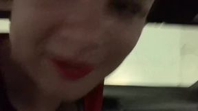 Dominatrix girlfriend wants a quickie in the car  POV &mdash;  Role-Play &mdash;  Exhibitionist &mdash;  Car Sex