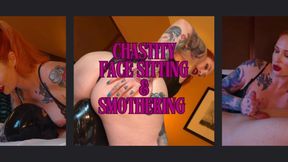 CHASTITY SLAVE FACE SITTING | UNLOCKED, EDGED & DENIED in 4K