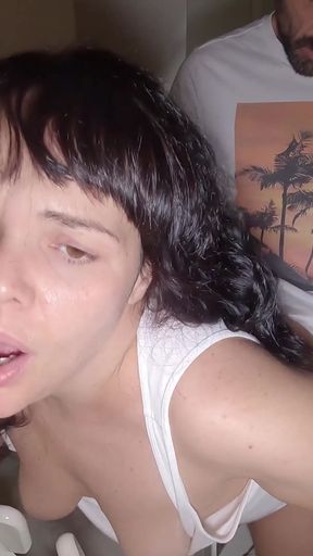 My wife's best friend is a slut, she wants my semen in her big pussy.   Clip 1