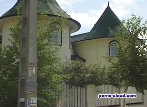 Deepthroat blonde pounded with cock and toy