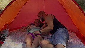 Sucking And Fucking In A Tent Near Other People