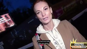 Outdoor Amateur Redhead Milf Fucked Publicly in POV