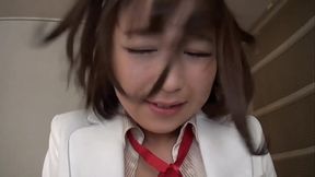 Cute Japanese idol gives sexy photo shoot blowjobs