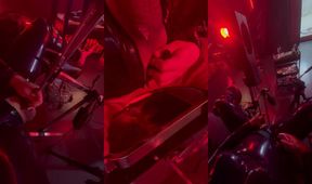 Nocturnal latex anal orgasm punished by urethra