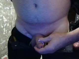 Boss massaging my moist wang