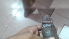 My wife was fucked by her boyfriend in the bathroom.