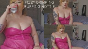 Pink Leather Burping Belch Belching Curvy Hottie