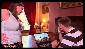 50-Year-Old BBW Stepmom Mrs Rachel Caught Red-Handed Watching Stepson's Mature Content