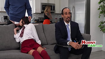 Fucking My Teen Girlfriend In Front Of Her Step Parents