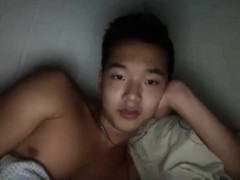 Asian masturbating