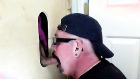 ”Sexy fan getting the best suck of his life in this gloryhole”