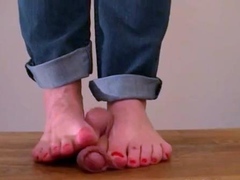 Mistress Arletta Footjob Play – Aballs And Cock Trample