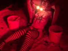 Fetish bdsm anal dildo play