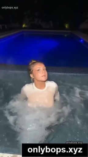 Swimming pool party