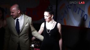 Two mature milfs share gigolo's tool