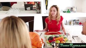 Angel Smalls has some fun with stepbro on thanksgiving day
